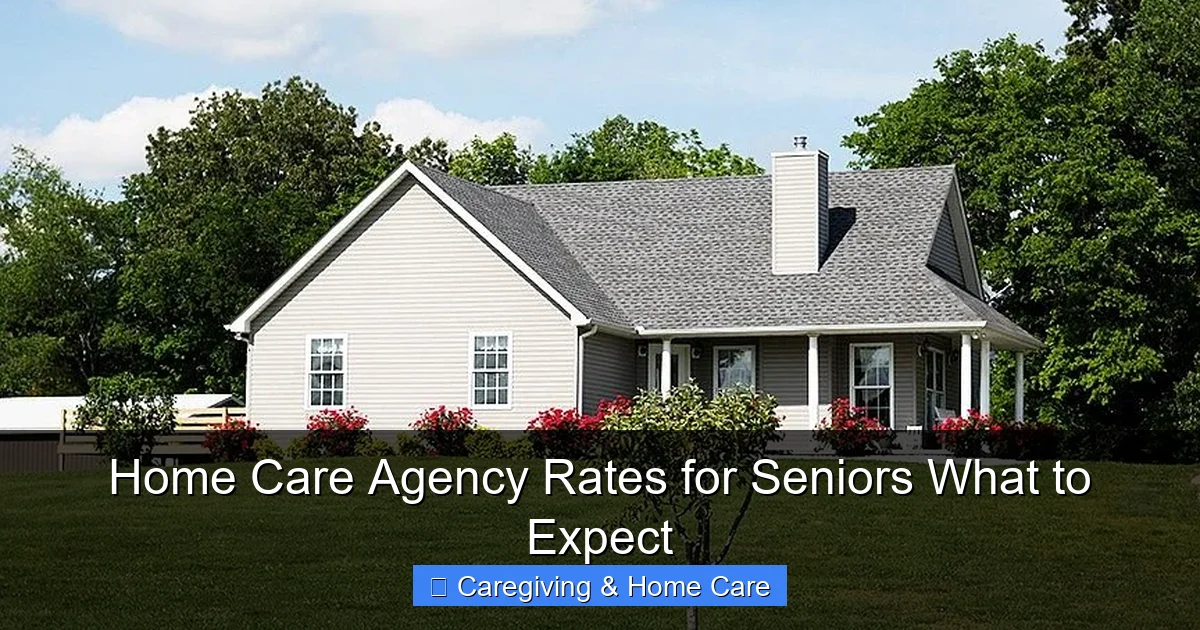 Personal Care Rates Home Care Agency Rates for Seniors: What to Expect