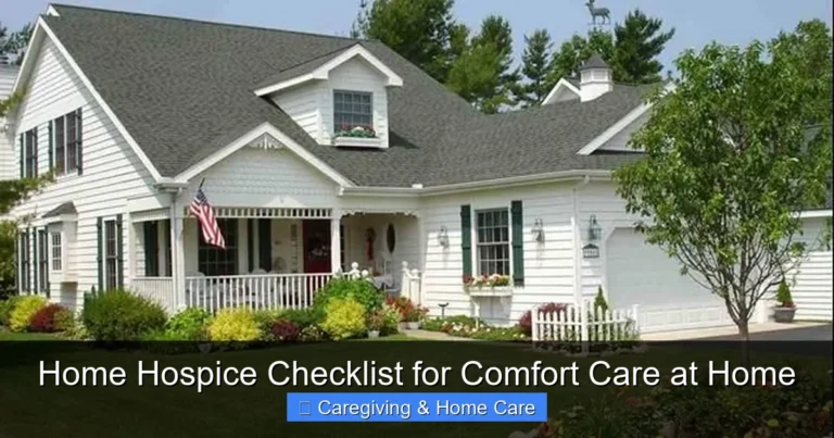 Home Hospice Checklist for Comfort Care at Home
