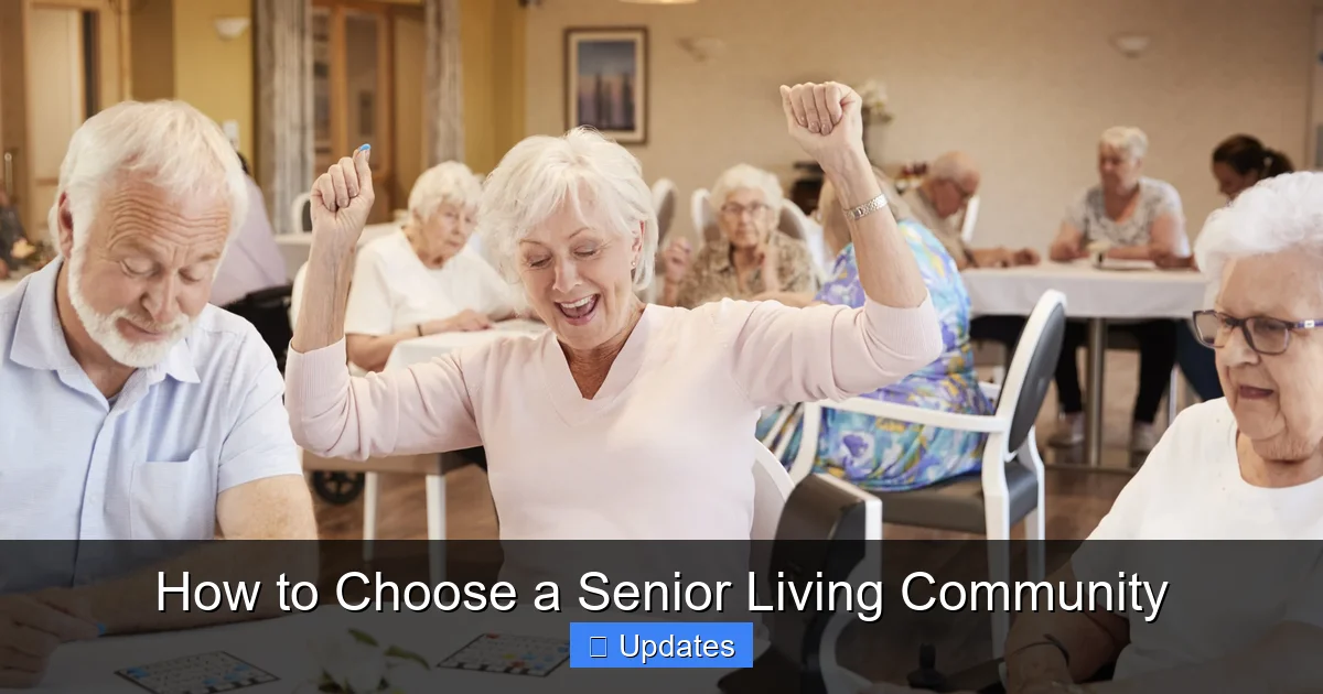 How to Choose a Senior Living Community