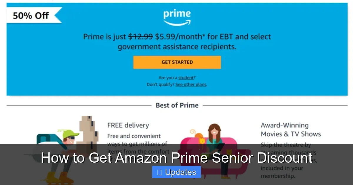 How to Get Amazon Prime Senior Discount
