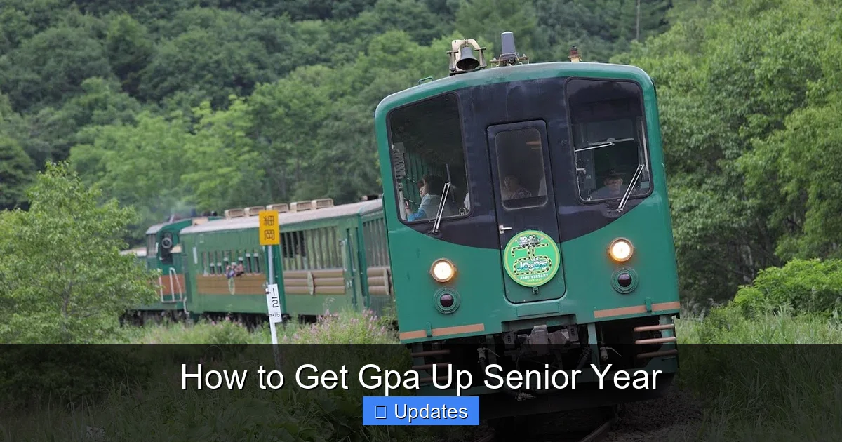 How to Get Gpa Up Senior Year