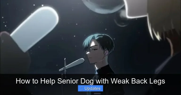 How to Help Senior Dog with Weak Back Legs