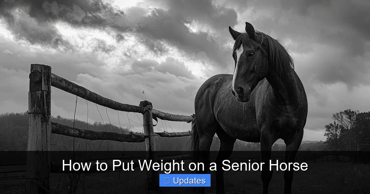 How to Put Weight on a Senior Horse