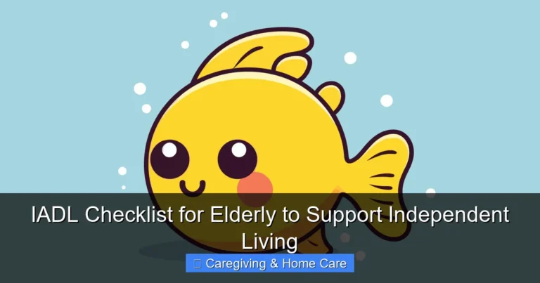 IADL Checklist for Elderly to Support Independent Living