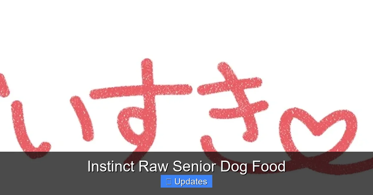 Instinct Raw Senior Dog Food