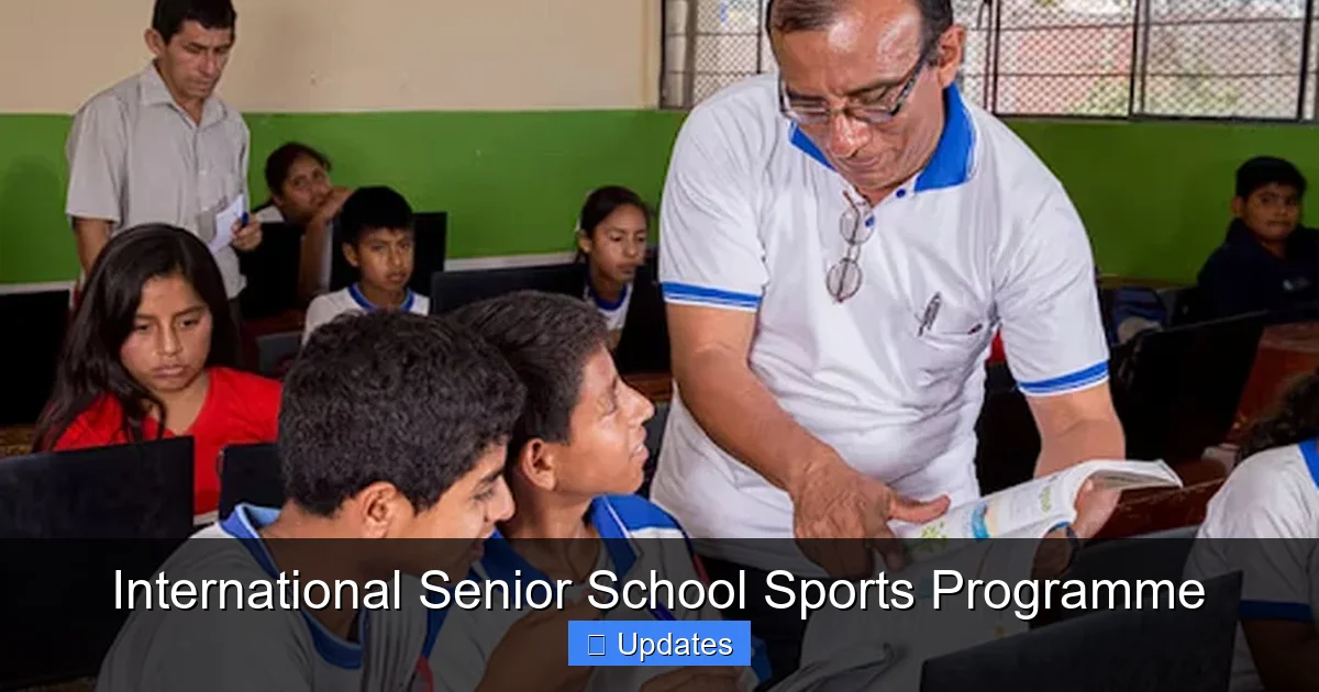 Program Standards Sport International Senior School Sports Programme - SeniorsProTalk