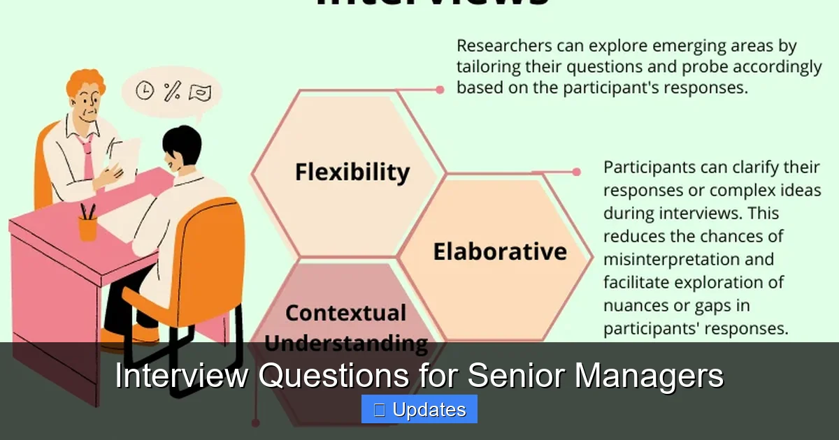 Interview Questions for Senior Managers