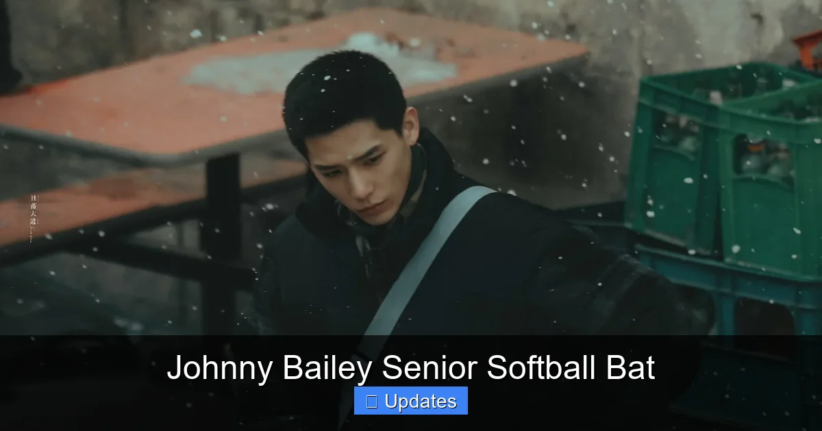 Johnny Bailey Senior Softball Bat
