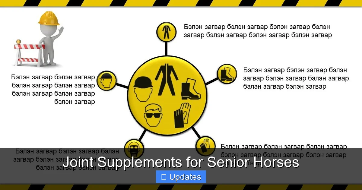 Joint Supplements for Senior Horses