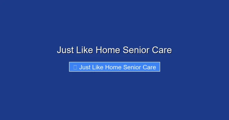 Just Like Home Senior Care