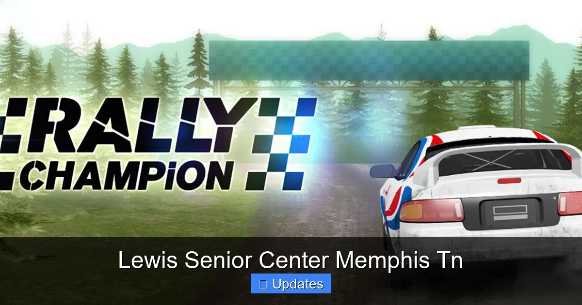 Lewis Senior Center Memphis Tn