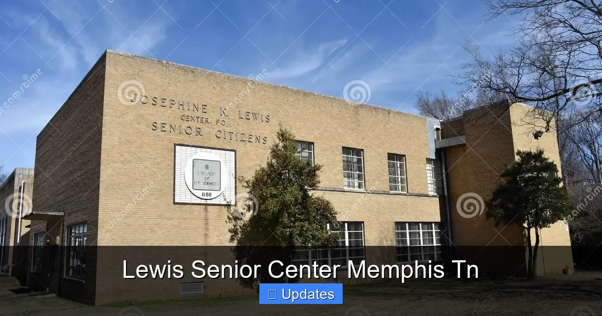 Lewis Senior Center Memphis Tn