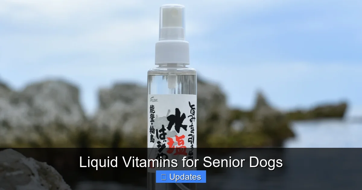 Liquid Vitamins for Senior Dogs