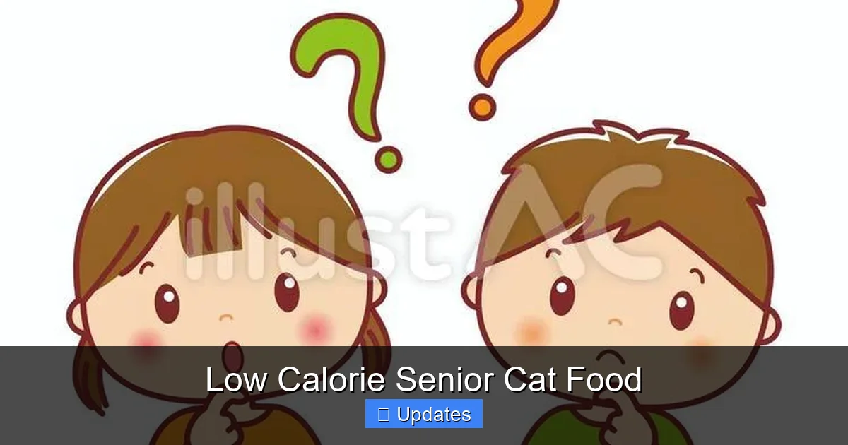 Low Calorie Senior Cat Food