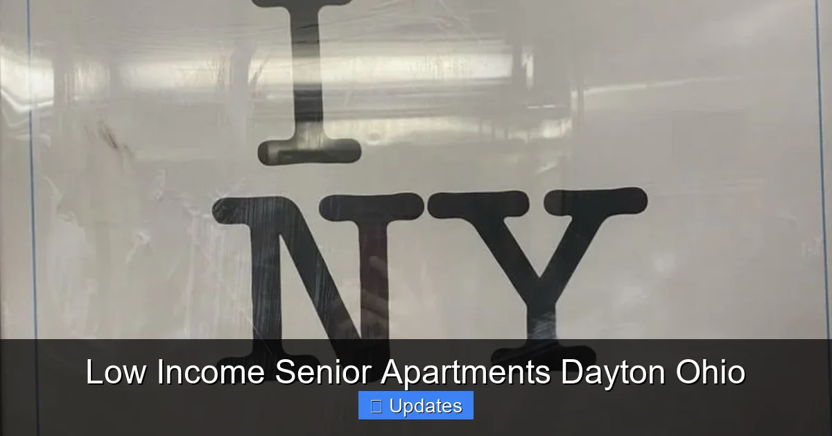 Low Income Senior Apartments Dayton Ohio