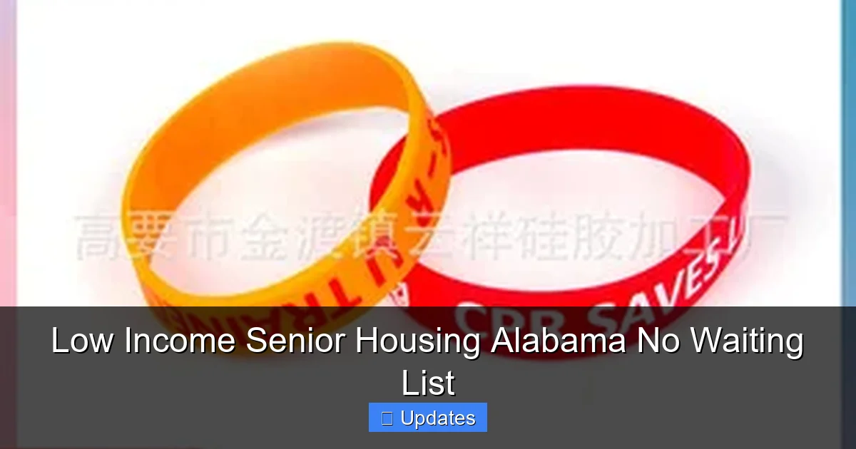Low Income Senior Housing Alabama No Waiting List