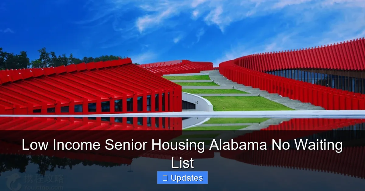 Low Income Senior Housing Alabama No Waiting List