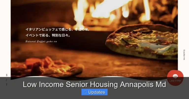 Low Income Senior Housing Annapolis Md