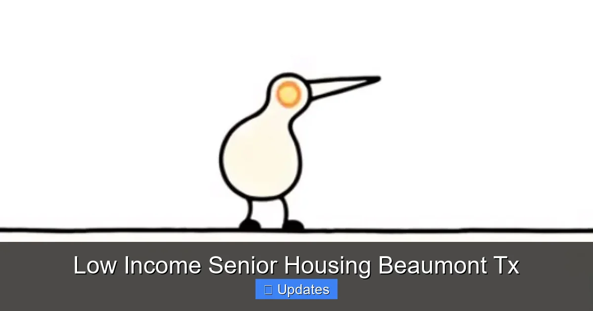 Low Income Senior Housing Beaumont Tx