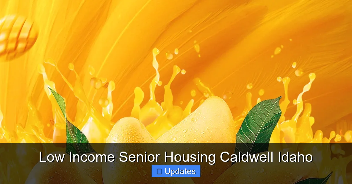 Low Income Senior Housing Caldwell Idaho