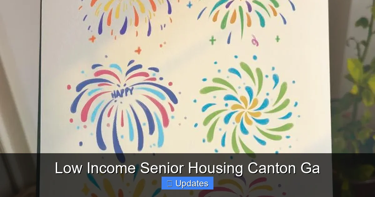 Low Income Senior Housing Canton Ga
