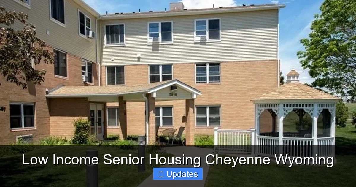 Low Income Senior Housing Cheyenne Wyoming