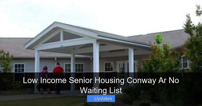 Low Income Senior Housing Conway Ar No Waiting List