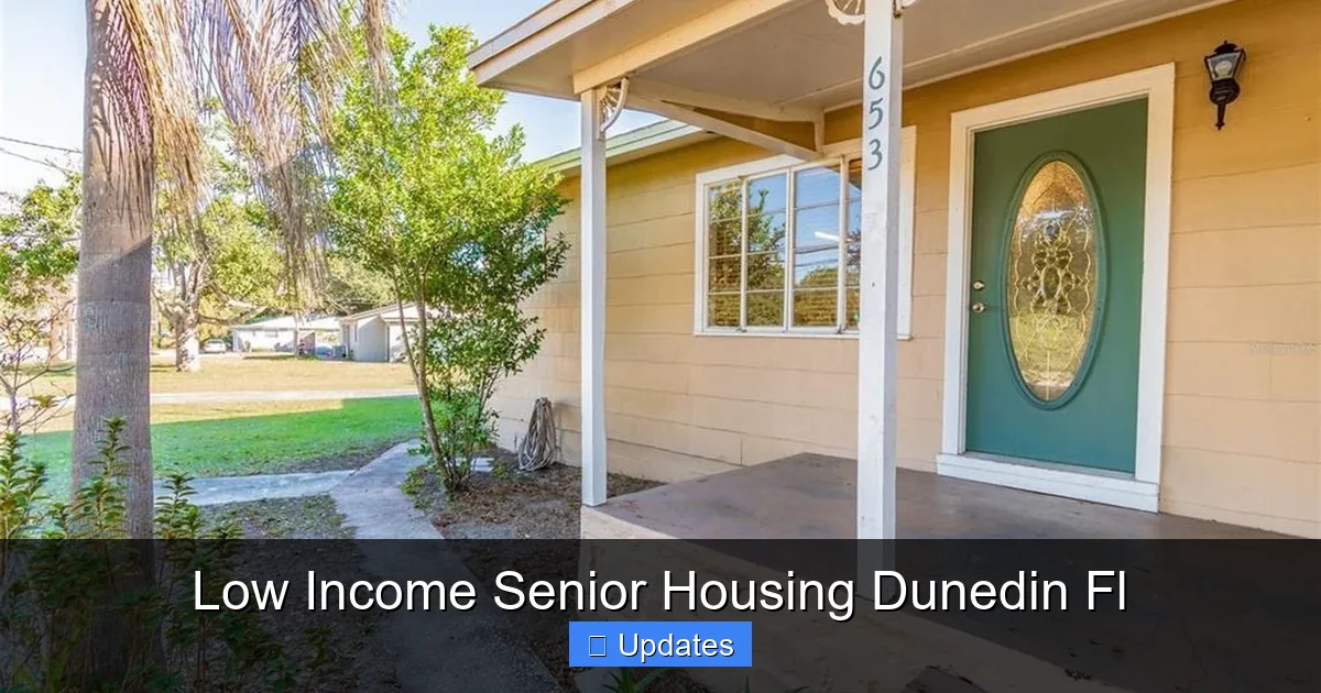Low Income Senior Housing Dunedin Fl