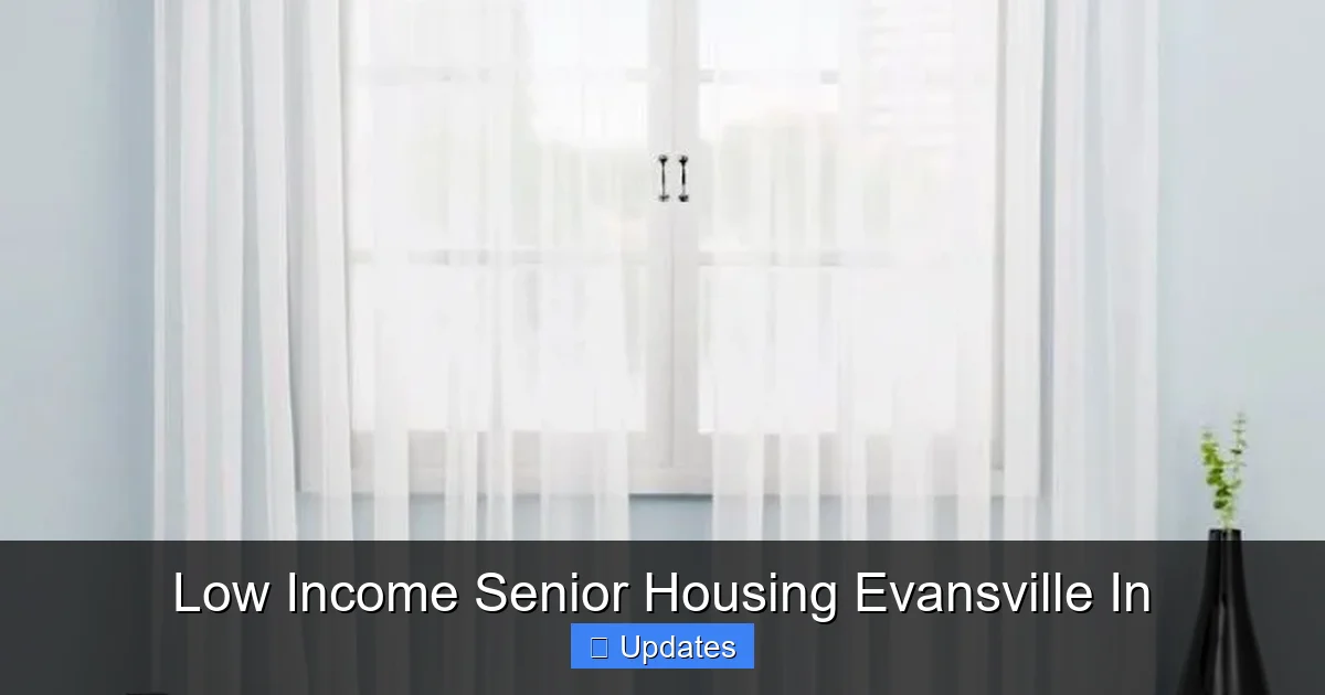 Low Income Senior Housing Evansville In