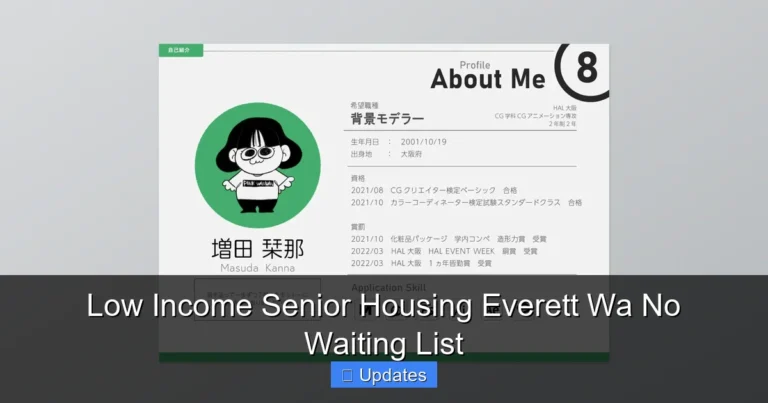 Low Income Senior Housing Everett Wa No Waiting List