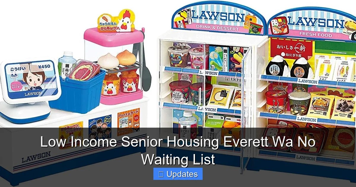 Low Income Senior Housing Everett Wa No Waiting List