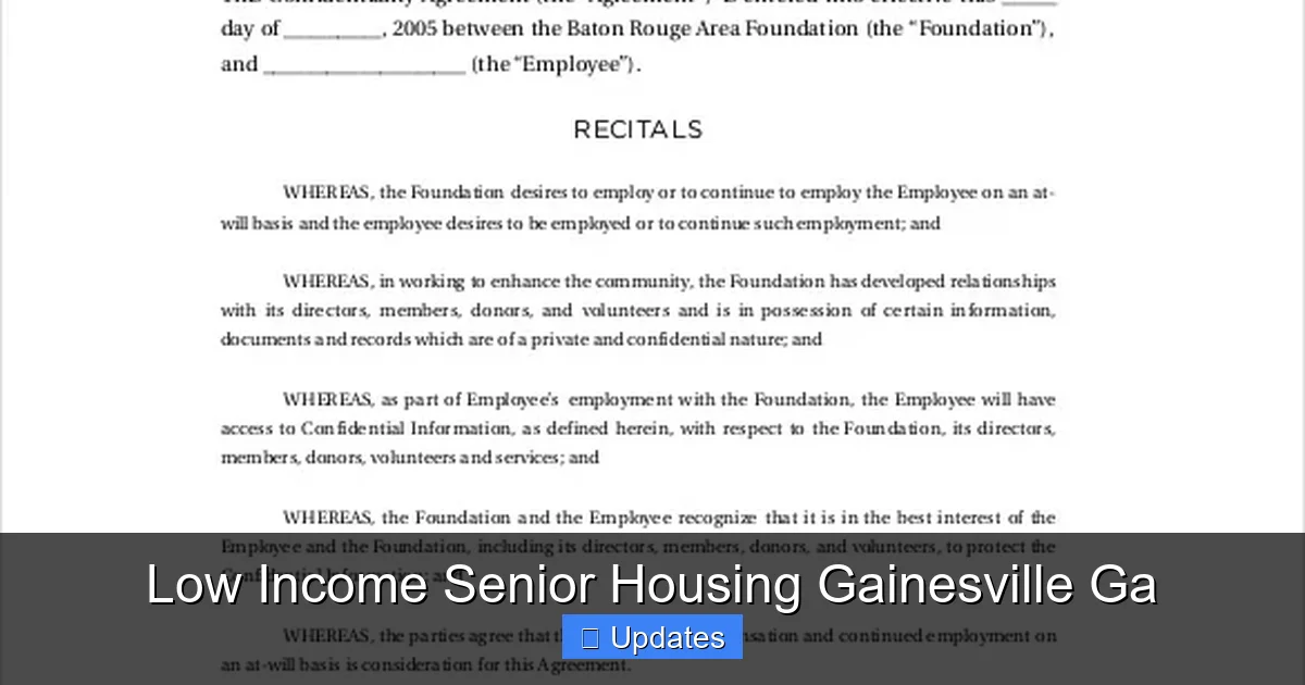 Low Income Senior Housing Gainesville Ga