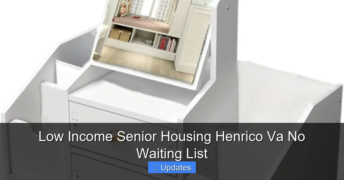 Low Income Senior Housing Henrico Va No Waiting List