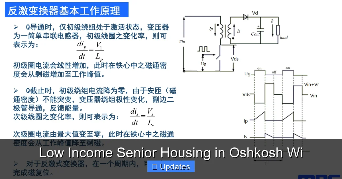 Low Income Senior Housing in Oshkosh Wi