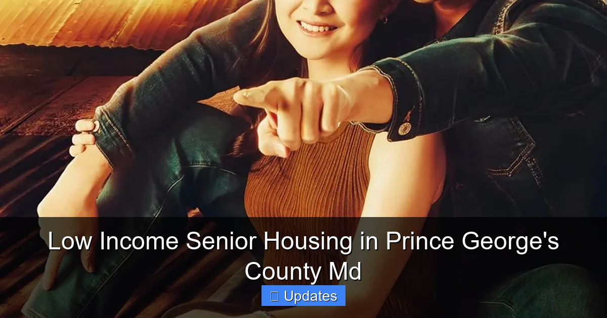 Low Income Senior Housing in Prince George's County Md