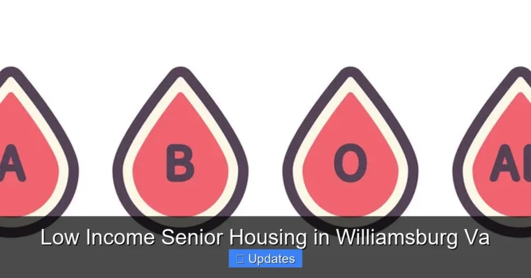 Low Income Senior Housing in Williamsburg Va