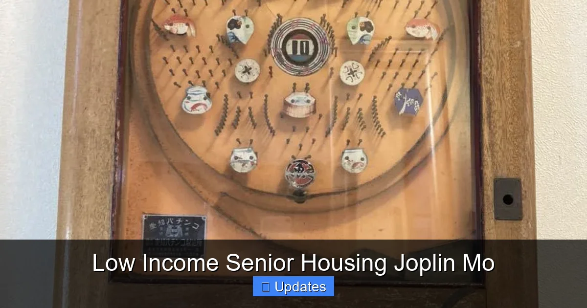 Low Income Senior Housing Joplin Mo