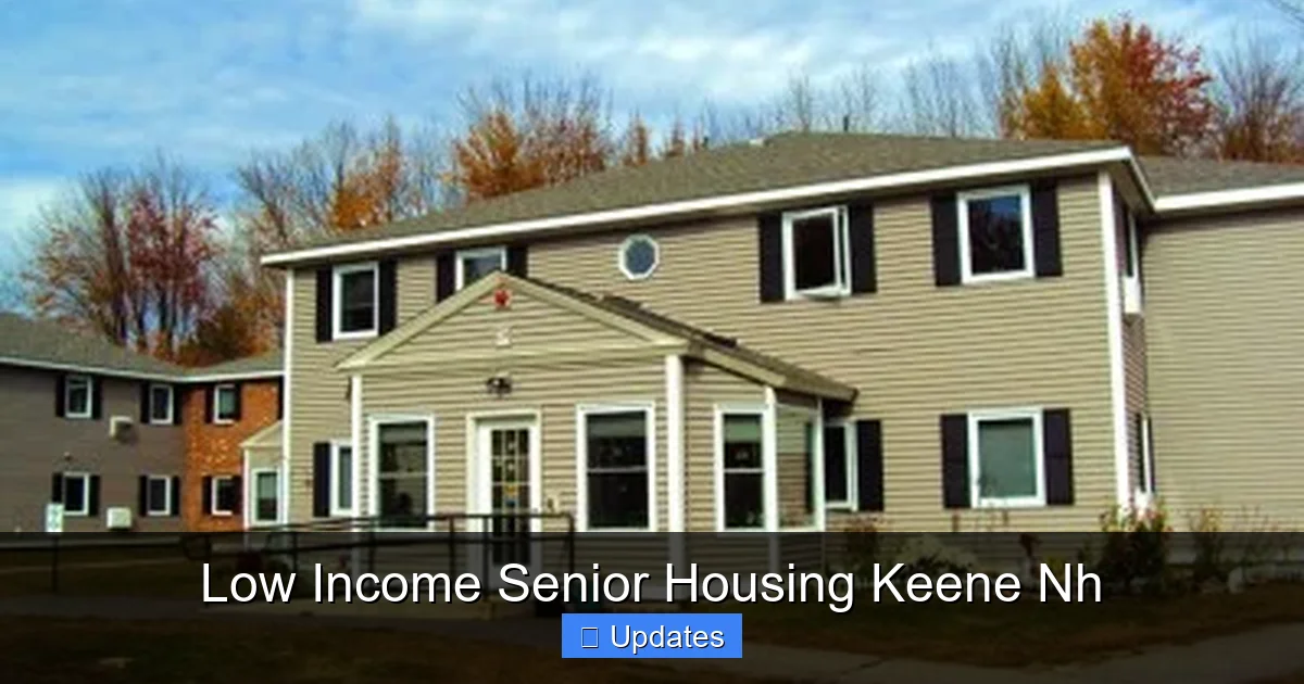 Low Income Senior Housing Keene Nh