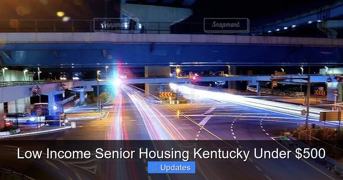 Low Income Senior Housing Kentucky Under $500