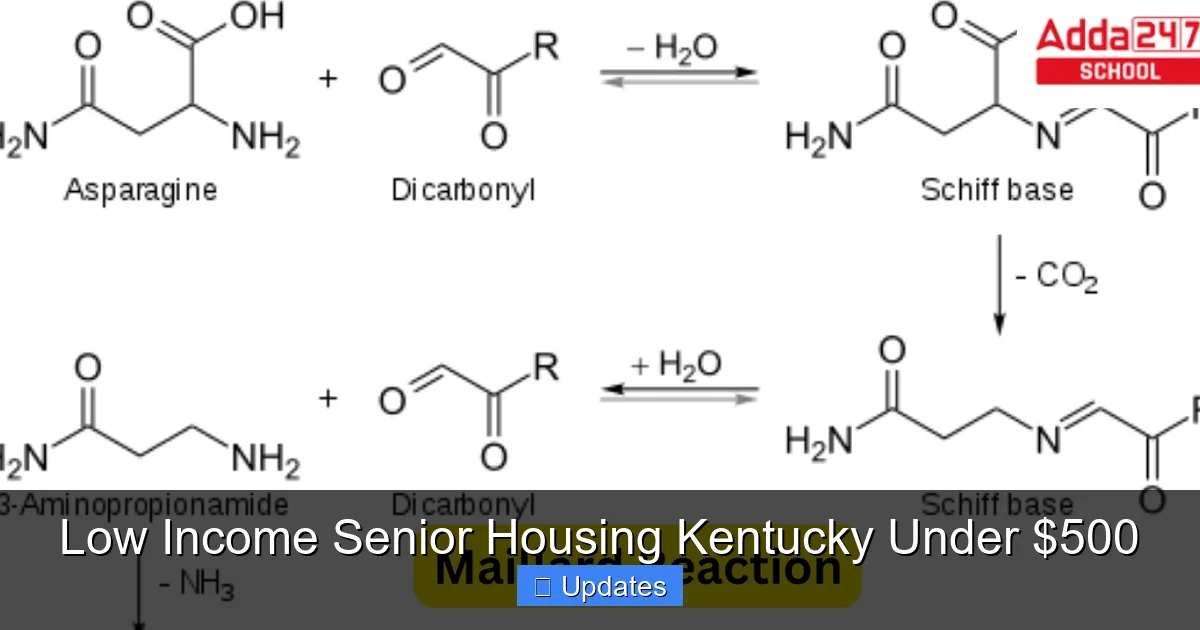 Low Income Senior Housing Kentucky Under $500