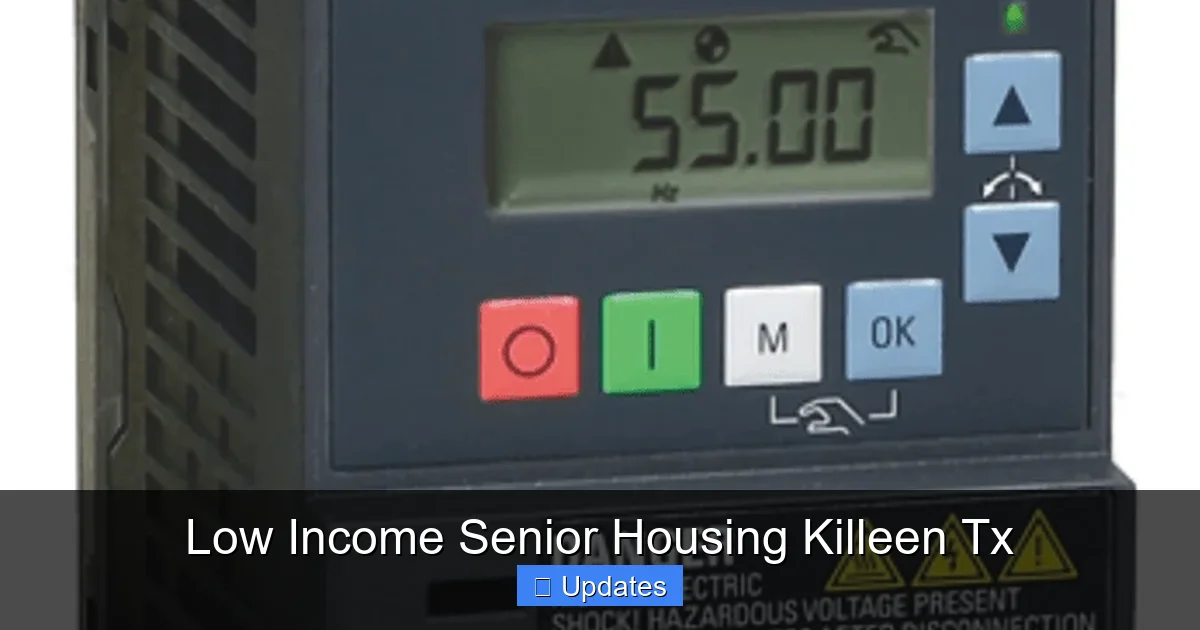 Low Income Senior Housing Killeen Tx