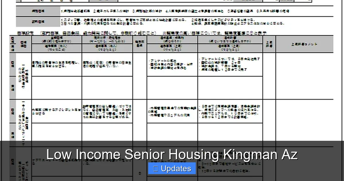 Low Income Senior Housing Kingman Az