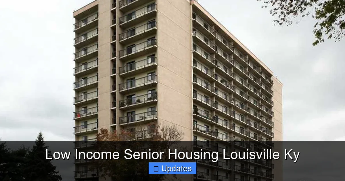 Low Income Senior Housing Louisville Ky