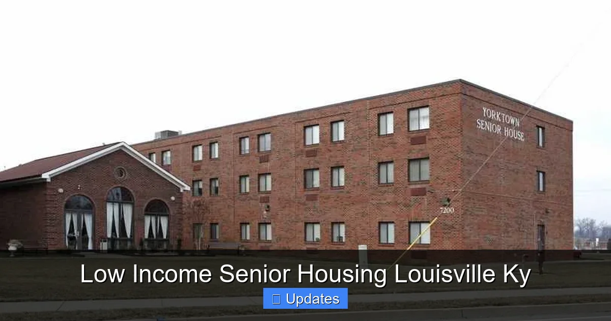 Low Income Senior Housing Louisville Ky