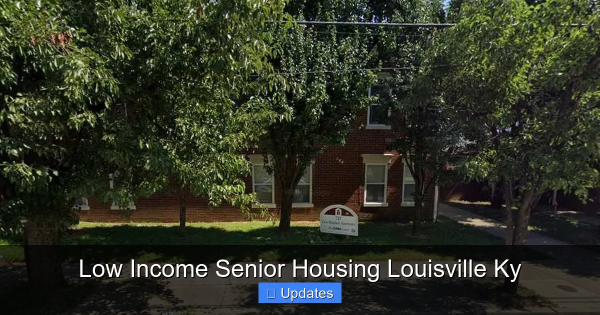 Low Income Senior Housing Louisville Ky