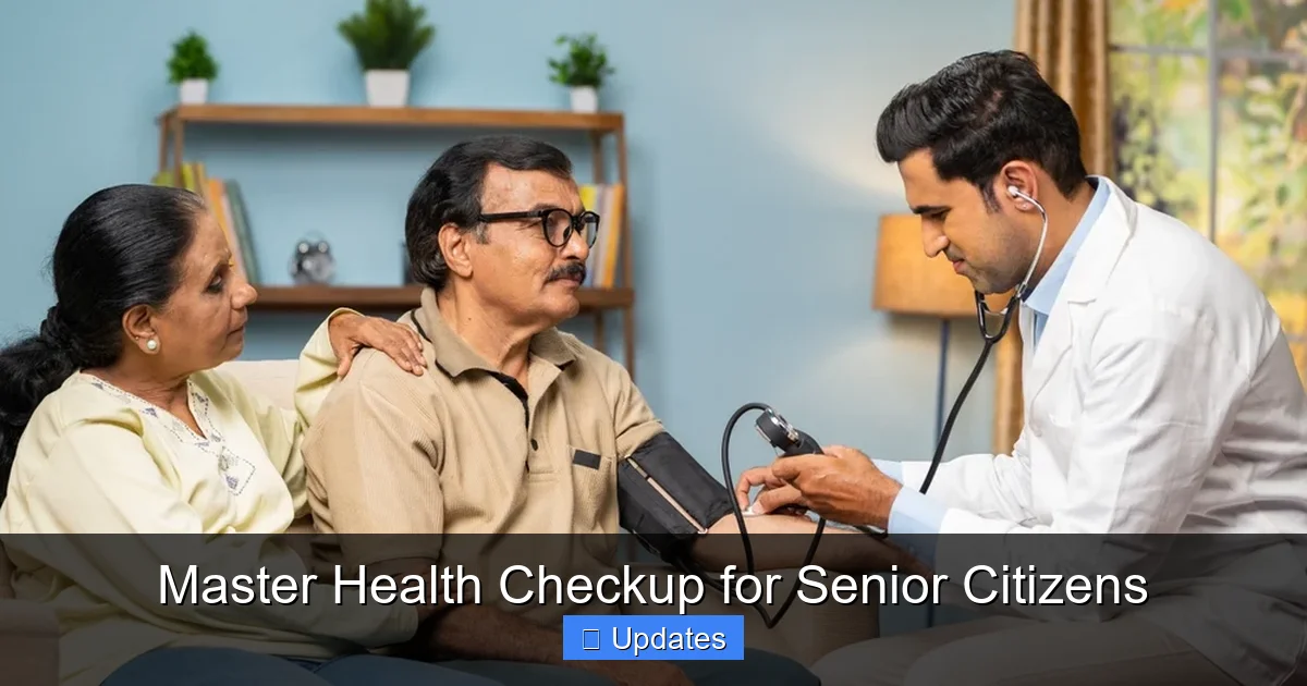 Master Health Checkup for Senior Citizens