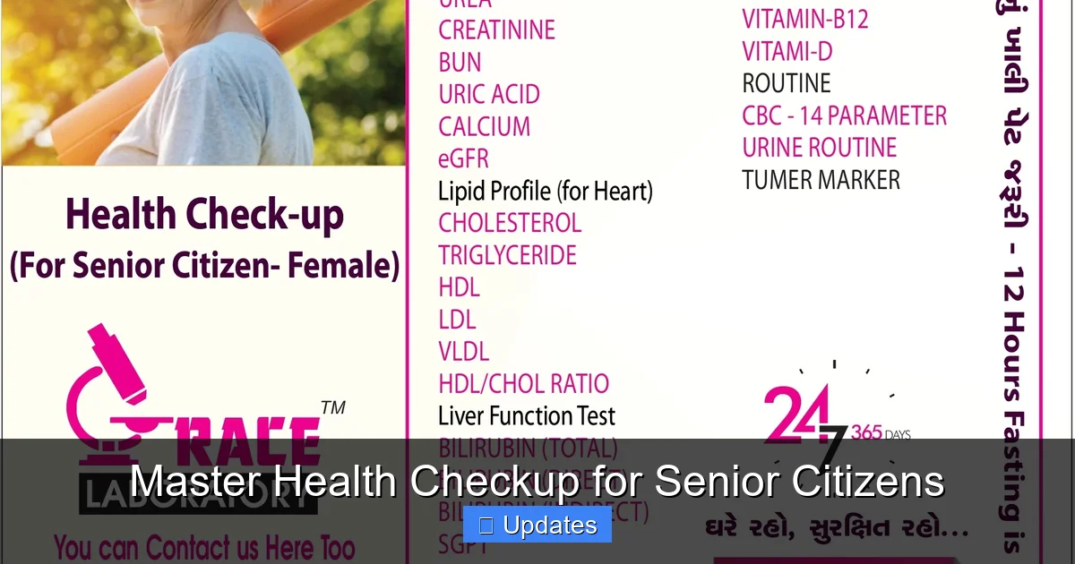 Master Health Checkup for Senior Citizens