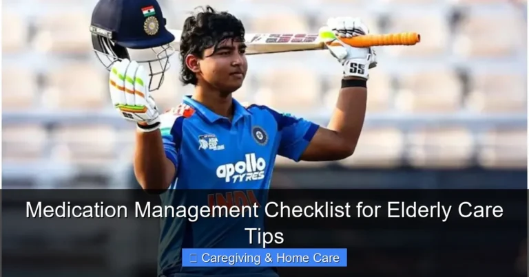 Medication Management Checklist for Elderly Care Tips