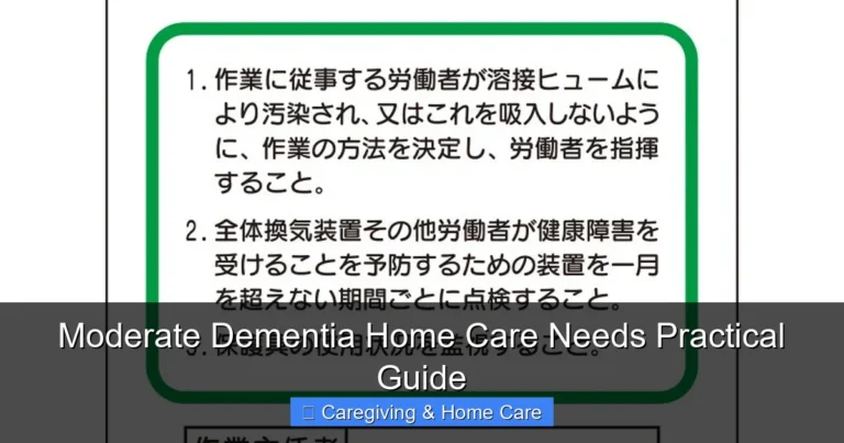 Moderate Dementia Home Care Needs Practical Guide