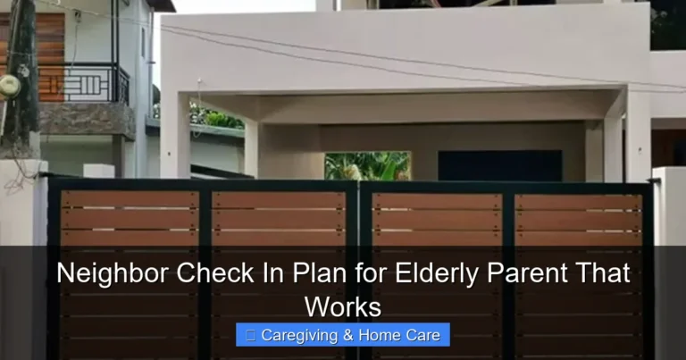 Neighbor Check In Plan for Elderly Parent That Works